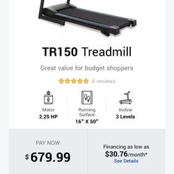 Treadmill (foldable)