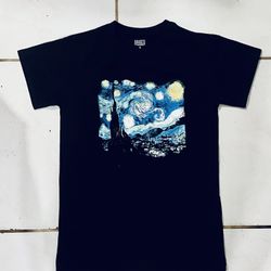 Vincent Van Gogh Starry Night T-Shirts Any Size