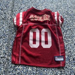 Size Small Dog Jersey 49ers