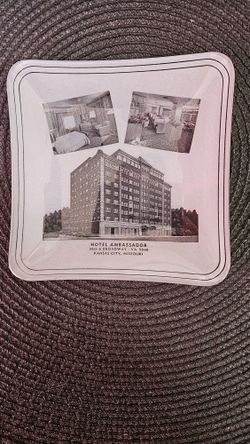 Ambassador Hotel Vintage Ashtray 1947