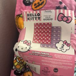 Hello Kitty Halloween 2 Pack Blankets 
