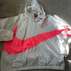 NIKE SPORTSWEAR ANORAK WINDBREAKER AJ1404-122 Retro 1980s White / Neon MED & 2XL, Not Polo Sport