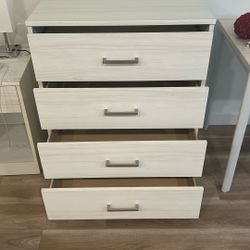 For Sale: Light beige 4-drawer dresser, sturdy & clean. Perfect for clothes or extra storage. 💰 $100 OBO | Pickup near 90029 Message if interested! 