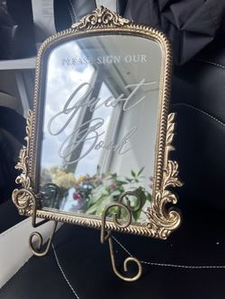 Guest book sign With Easel