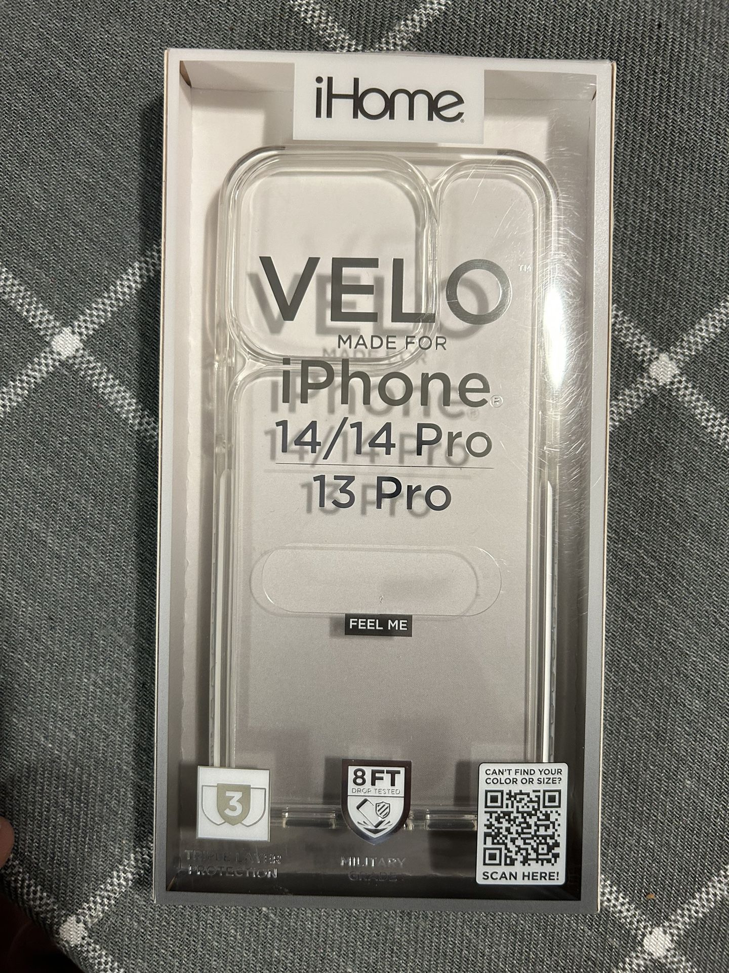 iHome Velo Made For iPhone 14/14 Pro Clear Case