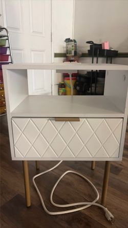White nightstand