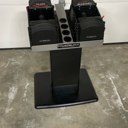 PowerBlock Pro 50 Adjustable Dumbbells + Stand