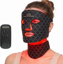 NEW LED Red Light Therapy Face & Neck Mask – Cordless 7 Colors
