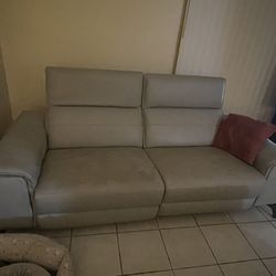 Leather Reclining Loveseat 