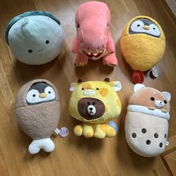 Takashoji Plush, Squishmallows $10 
