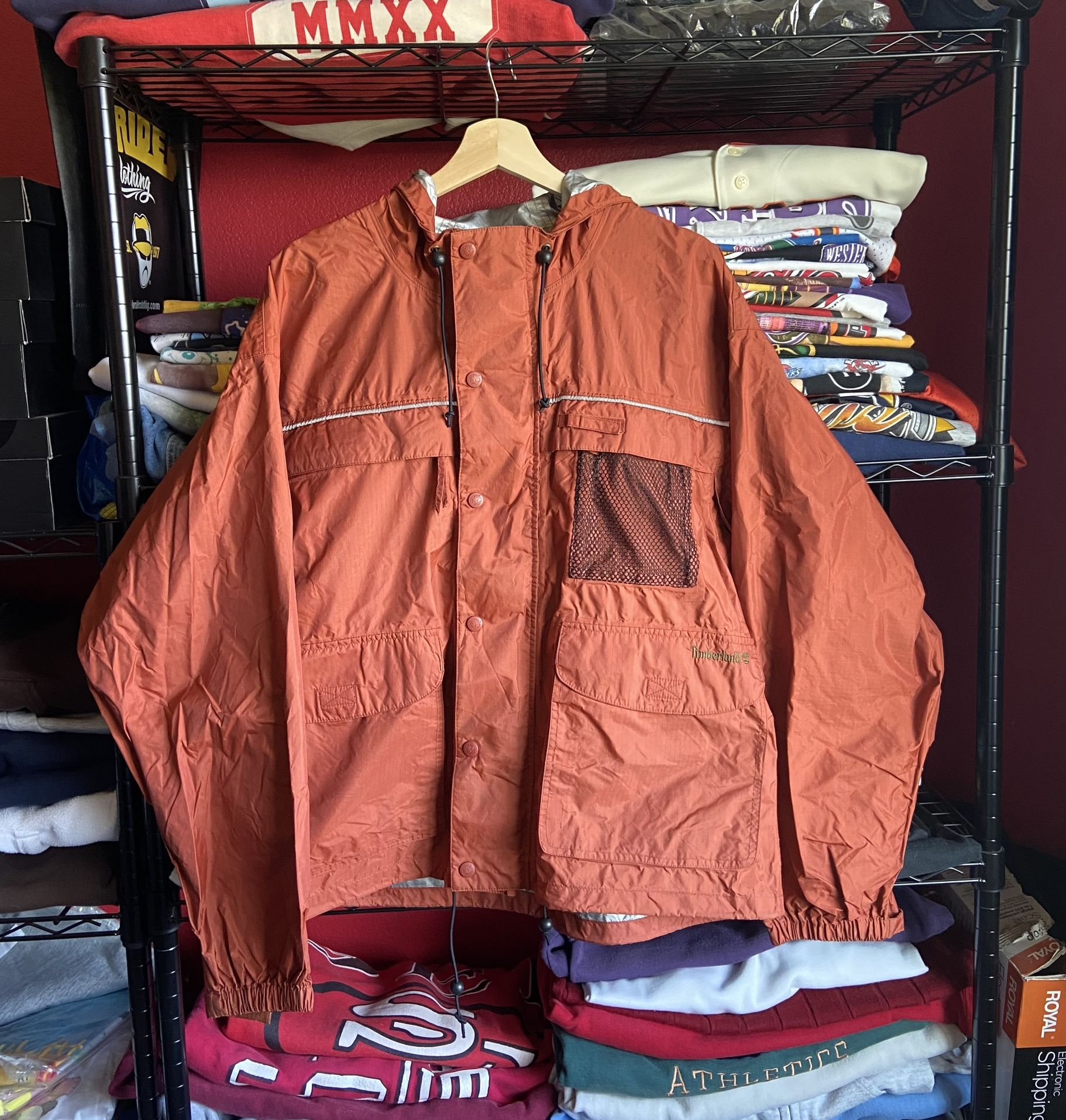 Timberland Windbreaker🟠🔥size Large in Men for $45‼️‼️