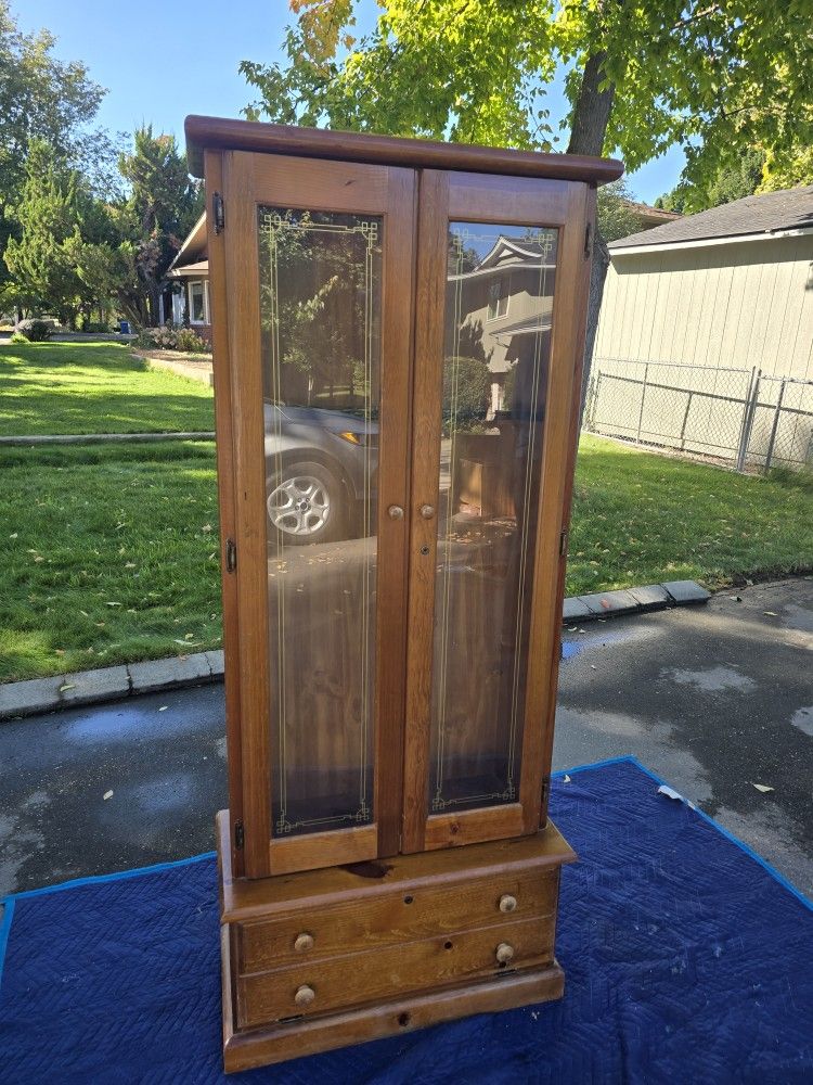Pretty Vintage Gun Cabinet