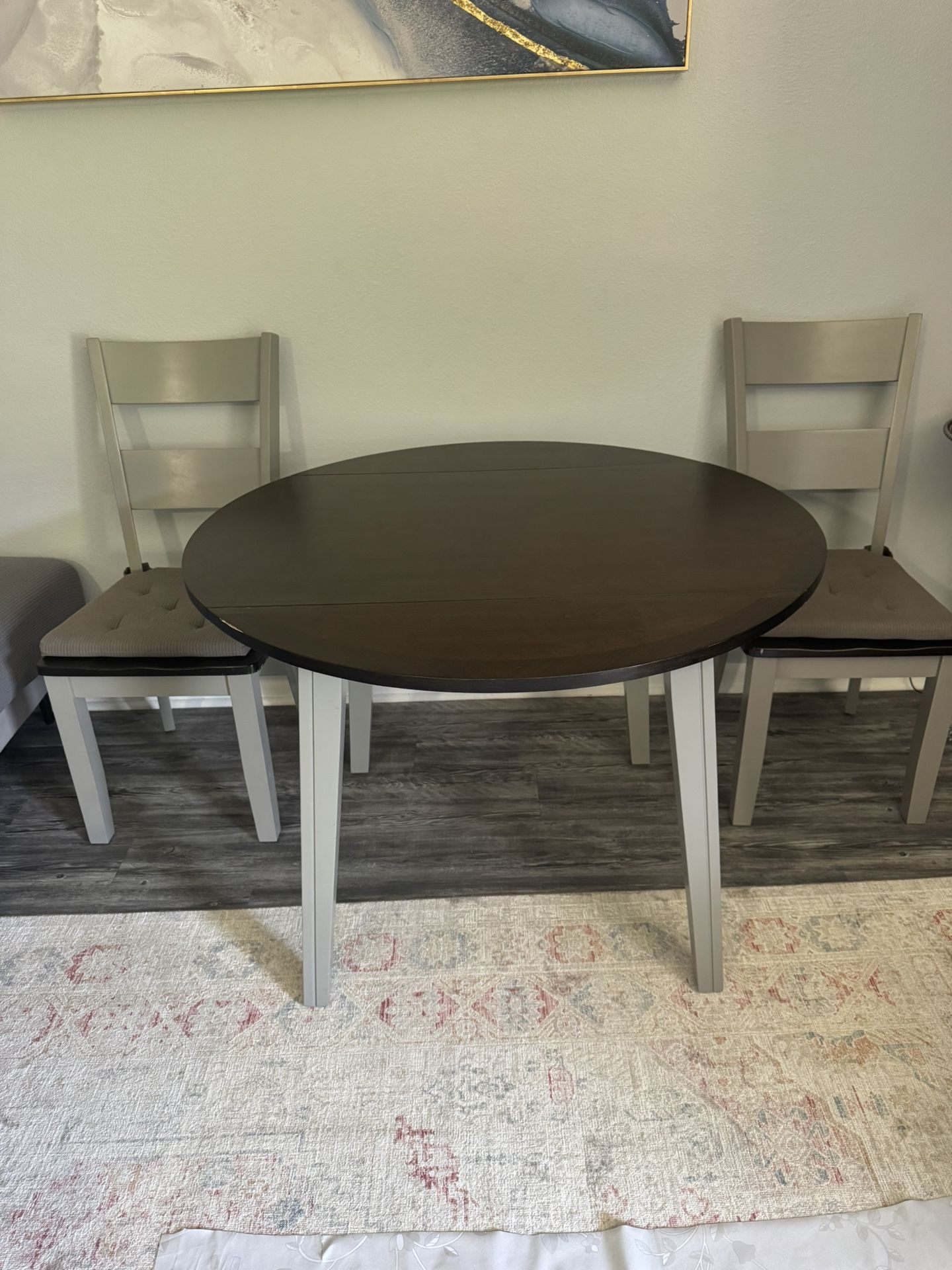 Dining Table With Two Chairs Brand New Just Assembled