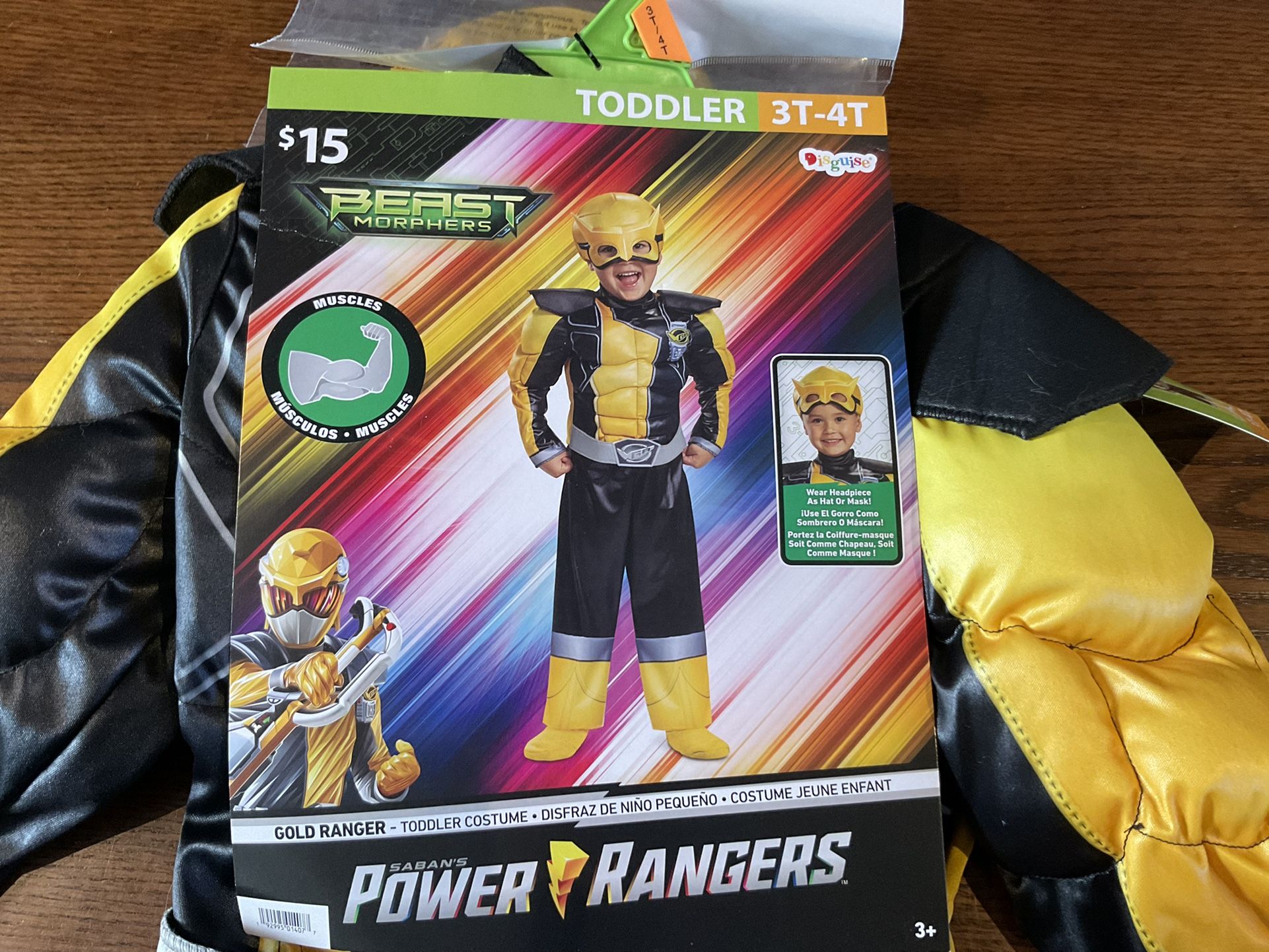 Brand new Power Rangers Halloween costume ,3T-4T