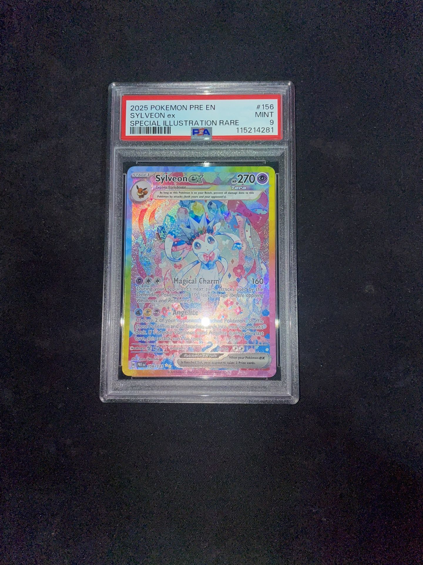 2025 Pokemon PRE EN Special Illustration Rare #156 Sylveon Ex PSA 9 GEM MINT