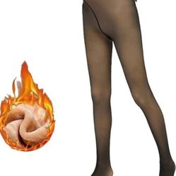 Fleece Lined Tights Women Leggings Thermal Pantyhose Fake Translucent Tights Opaque High Waisted Winter Warm Sheer Tight
   All sizes available