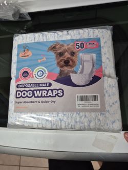 50 count x small dog wraps brand new