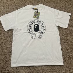 BapeXChrome hearts tee