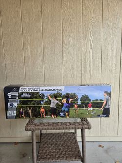 EastPoint 2-in-1 Premium Volleyball & Badminton Set