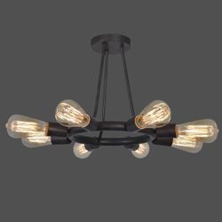 8 Light Semi Flush-mount Chandelier