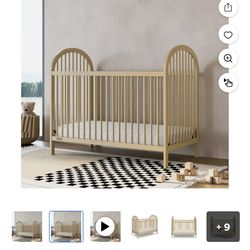 Graco Olivia 3-in-1 Convertible Baby Crib, Driftwood $100