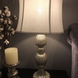 Lamp / Bedside Table/ Candles/ Mirrored Furniture