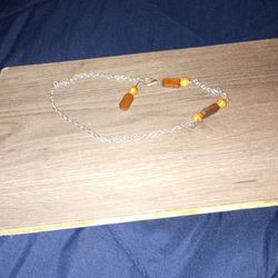 Resin Wood Bead Necklace 