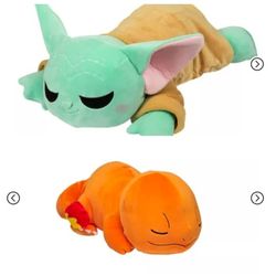 New Baby Yoda/Charmander Plush Toys They Are About 25 Inches Long 