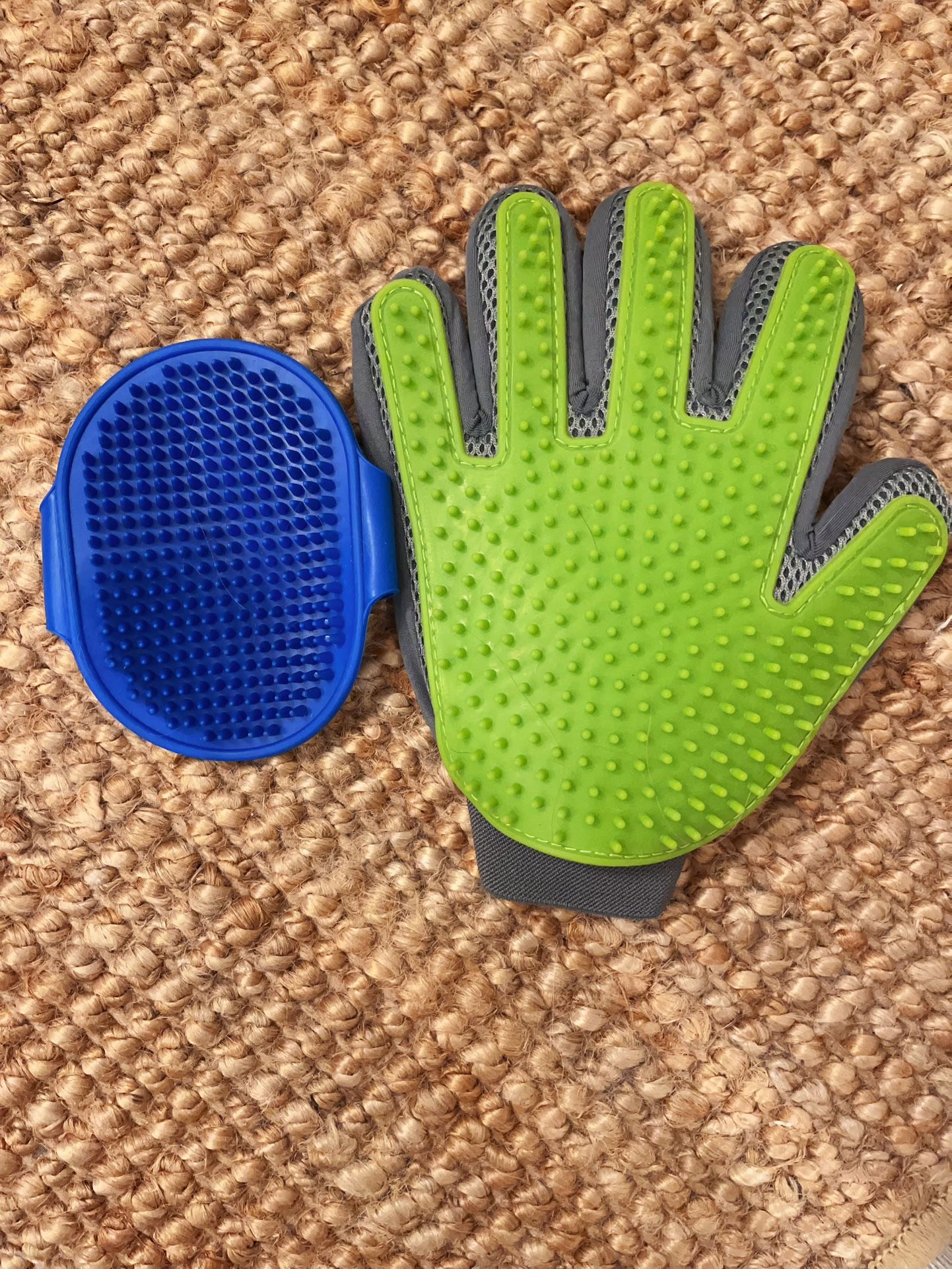 Pet grooming glove+pad
