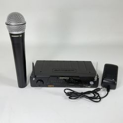 Samson CR77 UHF Wireless System Microphone Receiver, HT7 Transmitter Q7 MIC