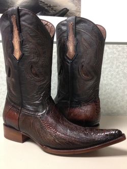 Bota vaquera original pata de avestruz