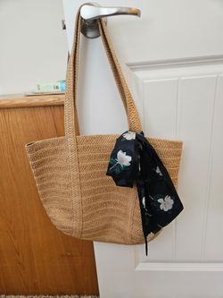 Cute straw purse