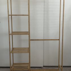 Bamboo Clothing Or Plant Stand