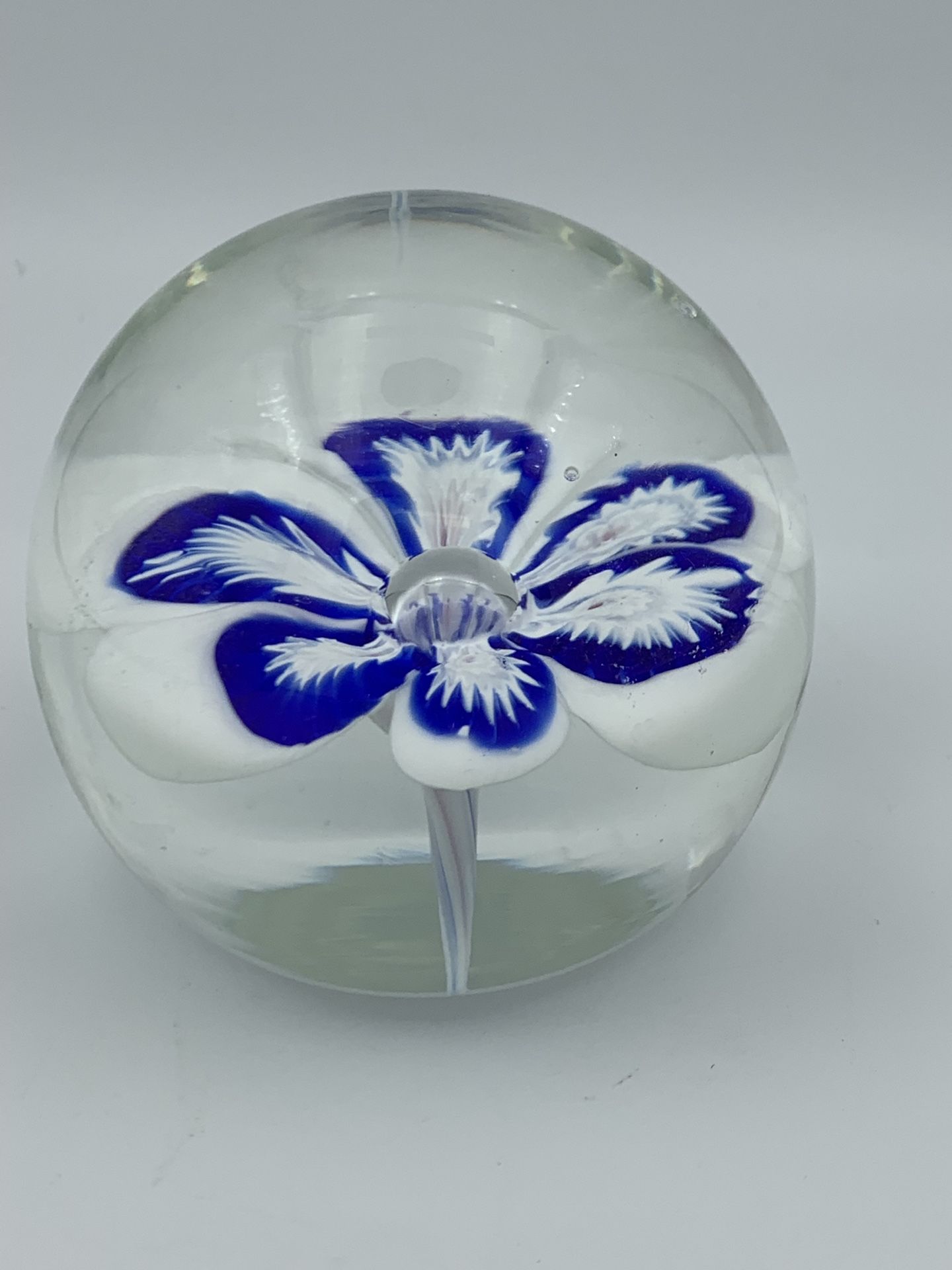 Vintage Murano Flower Paperweight