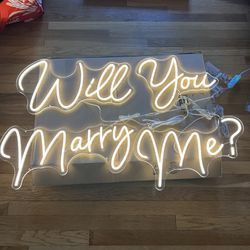 Will You Marry Me? / She Said Yes - Neon LED Signs