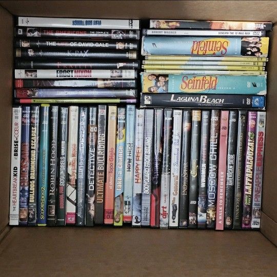 Lot of 198 Movie DVD Mixed Genres Assorted Titles With Cases