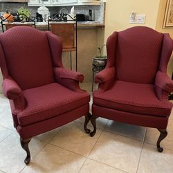 Two Queen Anne-style Chairs ($100 For Pair)