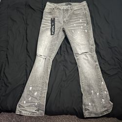 flare Purple Jeans Size 32 