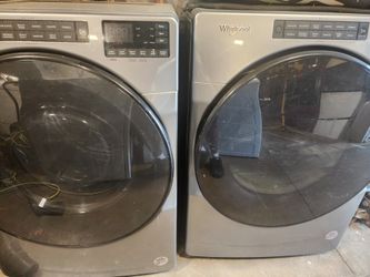 Whirlpool Front load Washer And Gas Dryer 