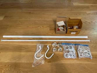 Restoration Hardware Baby And Child Double Curtain Rod 44”-88”