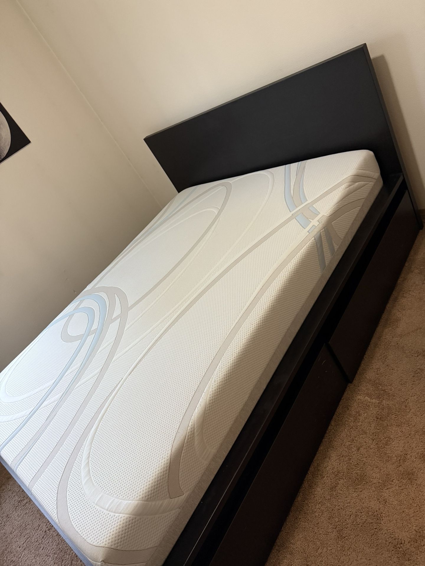 Queen IKEA Bed frame And mattress