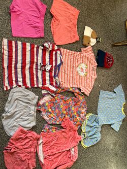 Size 14 girl pjs shorts bathing suit