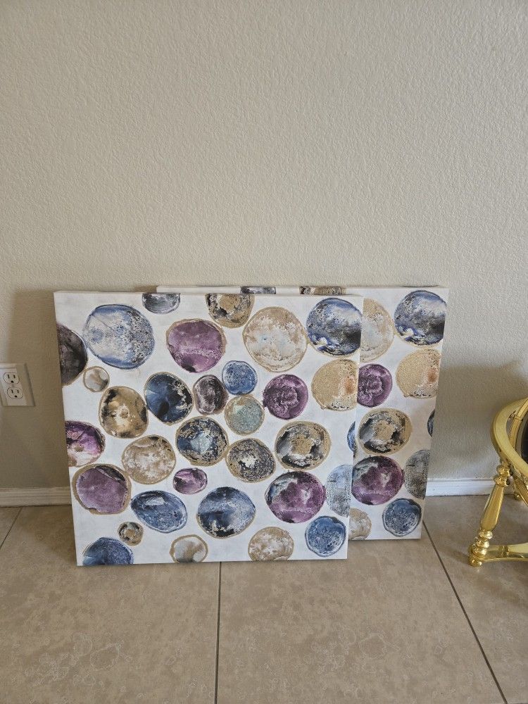 Wall Art Painting On Canvas Set Of 2