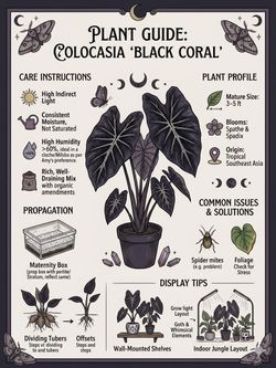 Colocasia Black Coral