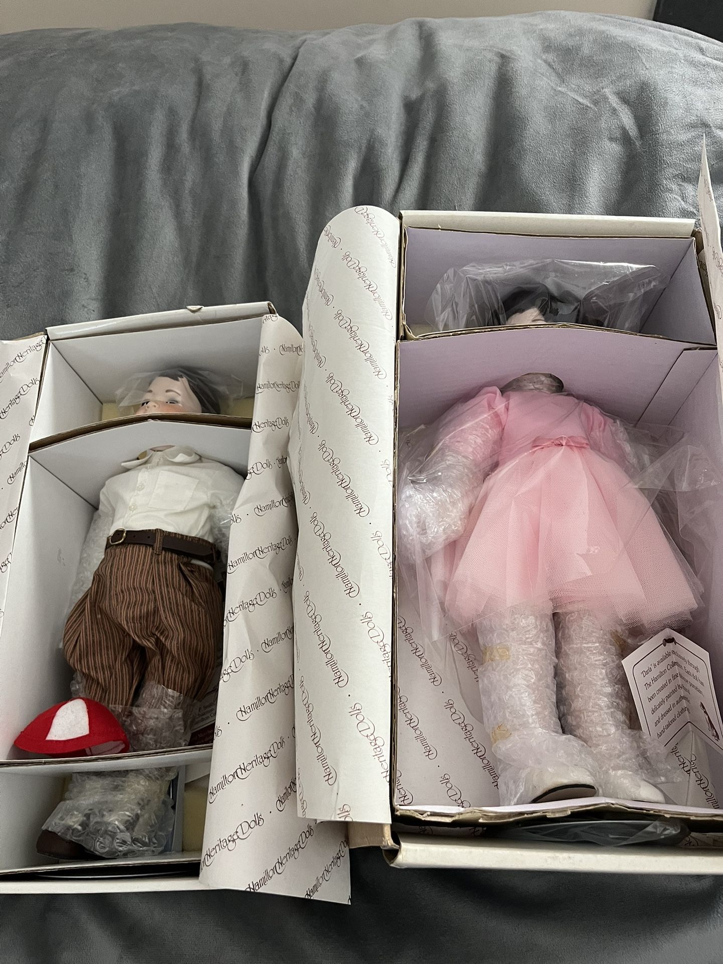 BEST OFFER π°. 2 ORIGINAL NEW VINTAGE SPANKY AND DARLA DOLLS. ORIGINAL BOXES AND PAPERS. NEVER OPENED OR USED. ALL VINTAGE ORIGINALS.