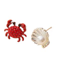 Crab & Shell Earrings 