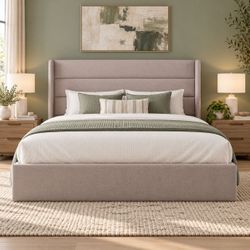 ✨ QUEEN SIZE BED FRAME WITH LIFT-UP STORAGE – $165 ✨