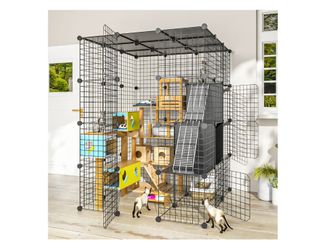 NEW PAWING LARGE CAT CAGE.. 👀