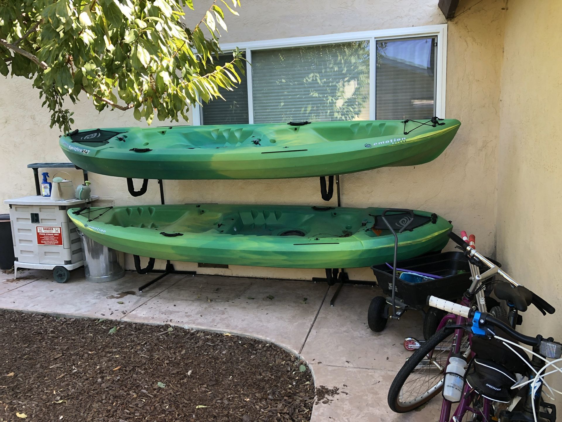 Two person kayaks $350 OBO each