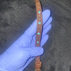 American Eagle Outfitters Leather Turquoise Bracelet